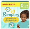 Pampers Premium Protection Größe 6, Windeln x 74, 13 kg +, unser Nr. 1 für...