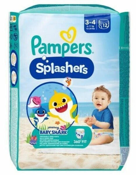 Pampers Splashers Gr. 3/4 (6-11 kg) 96 St. Baby Shark Limited Edition