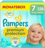 Pampers Premium Protection Gr&ouml;&szlig;e 7 Extra Large 15+kg Monatsbox 128 St&uuml;ck