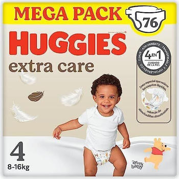 Huggies Extra Care Disney Baby Mega Pack Size 4 (8 - 16 kg) 76 pcs.