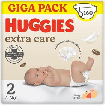 Huggies Extra Care Disney Baby Mega Pack Size 2 (3 - 6 kg) 160 pcs.