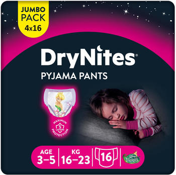 Huggies DryNites Pyjama Pants Mädchen 3-5 Jahre 64 St.