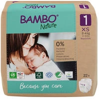 Bambo Nature Gr. 1 2-4 kg Papier Verpackung, 22 St&uuml;ck