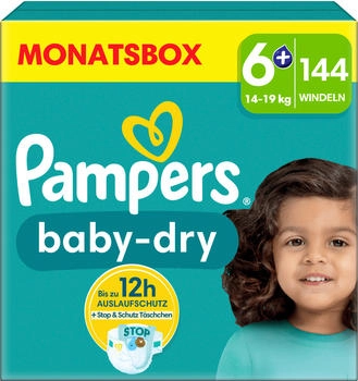 Pampers Baby Dry Gr. 6+ (14-19 kg) 144 St.