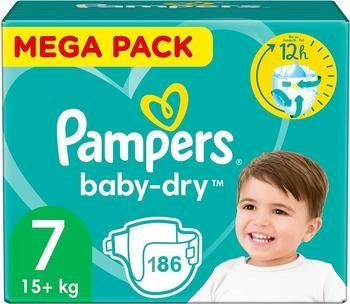 Pampers Baby Dry Gr. 7 (15+ kg) 186 St.