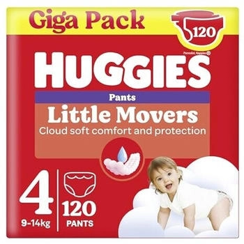 Huggies Little Movers Pants Gr. 4 (9-14 kg) 120 St.