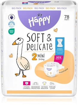 Bella Baby Happy Soft&Delicate Size 2 Mini Einwegwindeln 3-6 kg 78 St.