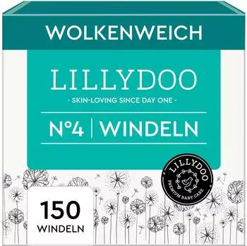 Lillydoo Windeln Gr. 4 (9-14 kg) 150 St.