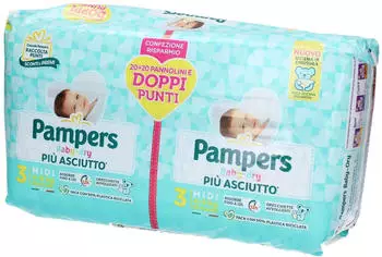 Pampers Baby Dry Downcount Midi 3 (4-9 Kg) 40 pcs