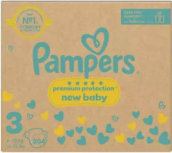 Pampers Premium Protection New Baby Gr&ouml;&szlig;e 3 204 6 kg-10 kg 10er-Pack
