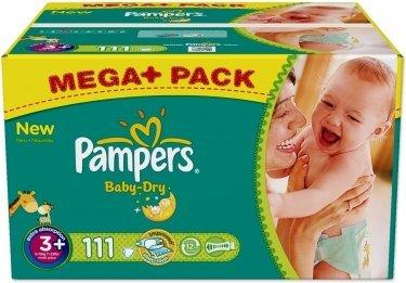 Pampers Baby Dry Gr. 3+ (5-10 kg) 111 St.