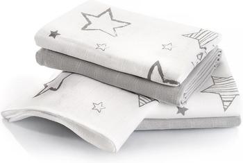 Makian Mullwindeln (70 x 70 cm) 4er Pack sterne