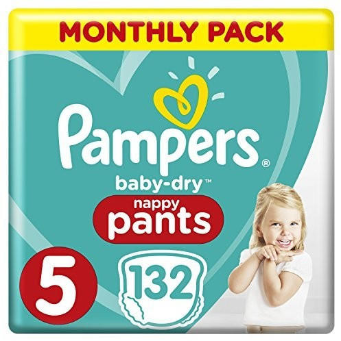 5 Pampers Premium Protection Pants Monatsbox, 1 x 132 Stück Gr 12-17kg 