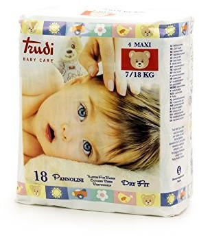 Trudi Baby Care Dry Fit Size 4 Maxi (7-18Kg) 18 pcs.