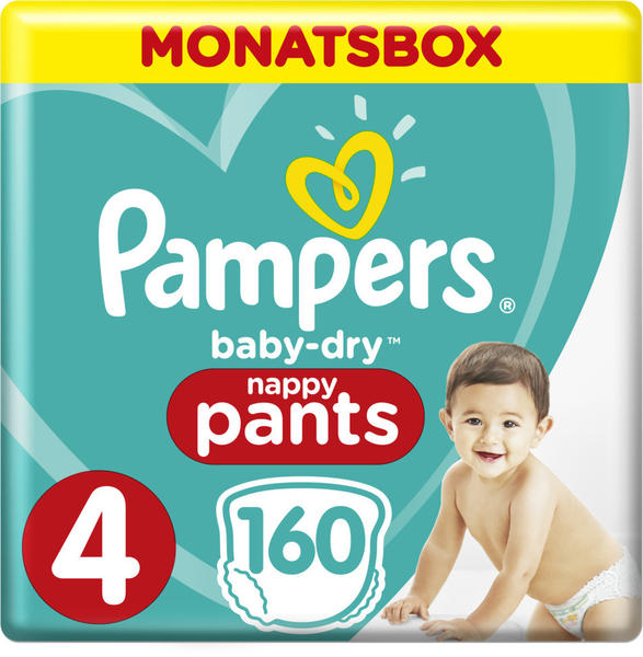 Pampers Baby Dry Pants Gr. 4 (9-15 kg) 160 Stück