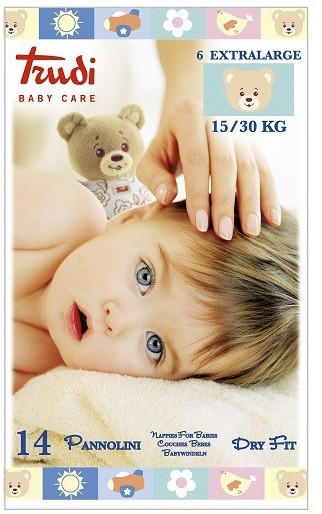 Trudi Baby Care Dry Fit Size 6 XL (15-30Kg) 14 pcs.