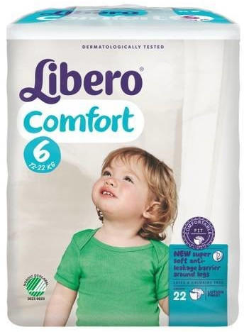 Libero Comfort Size 6 (13-22 kg) 22 pcs.