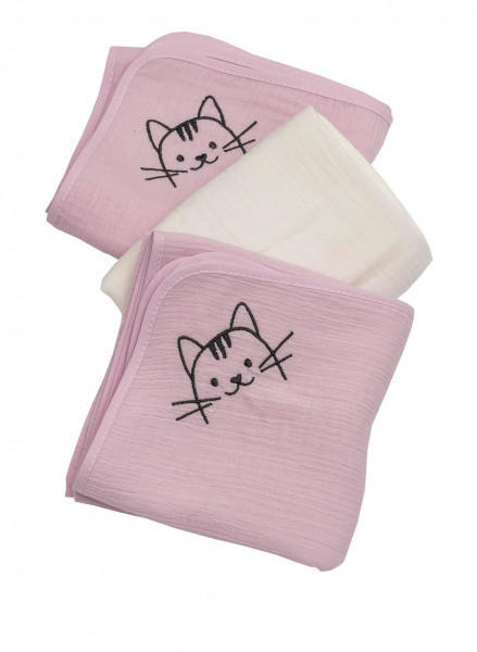 Be Be's Collection Mullwindel 3er Pack Katze rosa