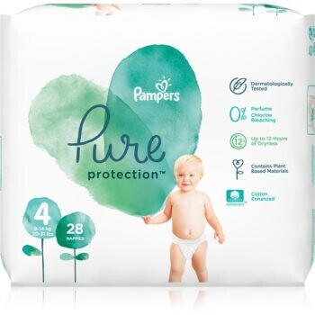 Pampers Pure Protection Gr. 4 (9-14 kg) 28 St.