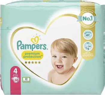 Pampers Premium Protection Gr. 4 (9-14 kg) 30 St.
