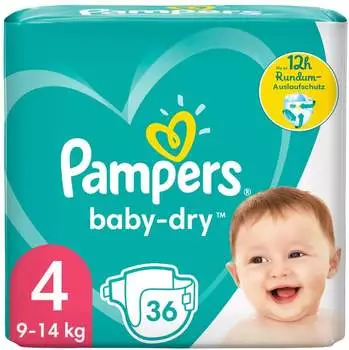 Pampers Baby Dry Gr. 4 (9-14 kg) 36 St.