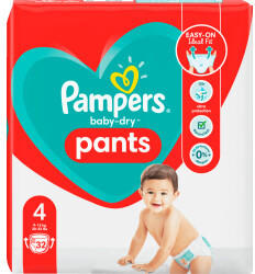Pampers Baby Dry Pants Gr. 4 (9-15 kg) 32 St.