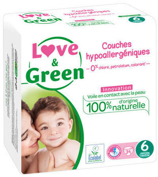 Love & Green Hypoallergenic nappies size 6 (+15 kg)