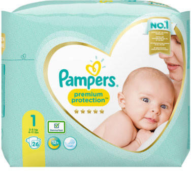 Pampers Premium Protection New Baby Gr. 1 (2-5 kg) 26 St.