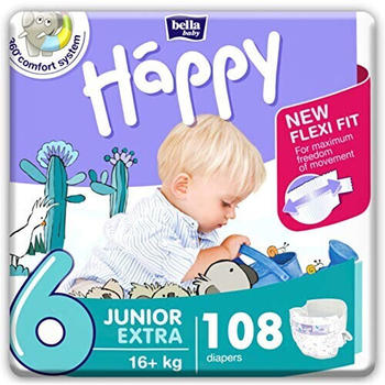 Bella Baby Happy Gr. 6 Junior Extra (16+kg) 108 pcs.