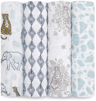 aden + anais Muslin Swaddle (Pack of 4) 120 x 12 cm Jungle