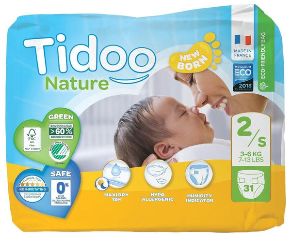 Tidoo Nature Size 2 (3-6 kg) 31 pcs
