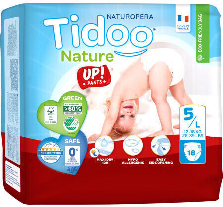 Tidoo Nature Up ! Pants Size 5 (12-18 kg) 18 pcs