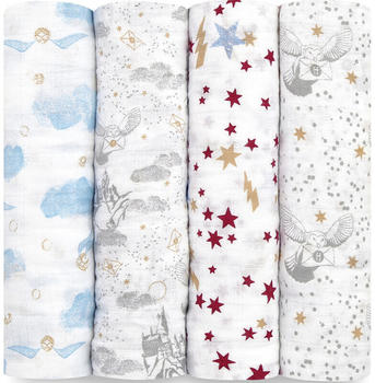 aden + anais Muslin Swaddle (Pack of 4) 120 x 120 cm Harry Potter