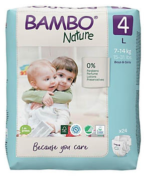 Bambo Nature Size 4 (7-14 kg) 24 pcs