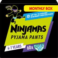 PAMPERS Ninjamas Raumschiff f&uuml;r Jungs 4-7 Jahre Absorbierende Nachth&ouml;schen, 60