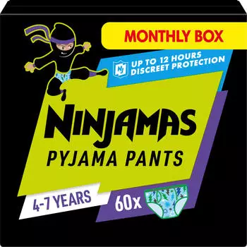 Pampers Ninjamas Pyjama Pants blau Gr.7 (17+ kg) 60 St&uuml;ck