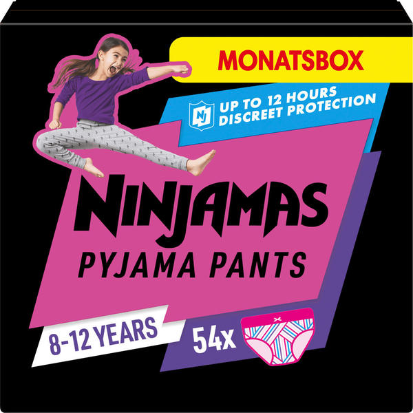 Pampers Ninjamas Pyjama Pants rosa Gr. 8 (+27kg) 54 Stück