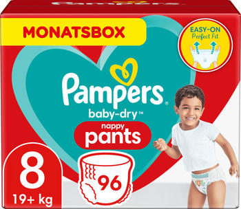 Pampers Baby Dry Gr. 8 (+19kg) 96 St.