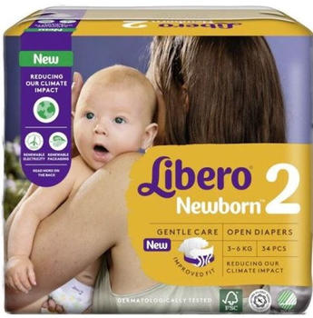 Libero Libero Newborn Size 2 (3-6kg) 34 pcs.