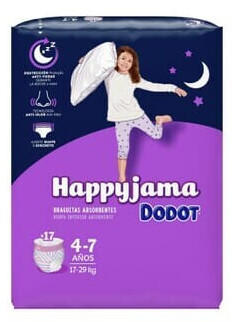 Dodot Happyjama girl size 7 (17 - 29 kg) 17 pcs.