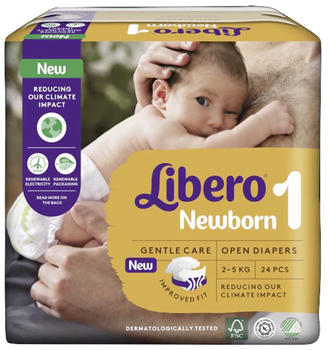 Libero Newborn Size 1 (2-5 kg) 24 pcs