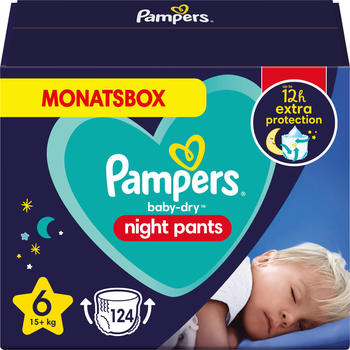 Pampers Baby Dry Night Pants Gr. 6 Extra Large (15+ kg) 124 St