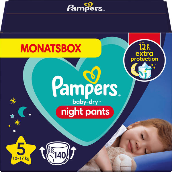 Pampers Baby Dry Night Pants Gr. 5 Junior (12-17 kg) 140 St