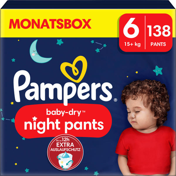 Pampers Baby Dry Night Pants Gr. 6 (15+ kg) 138 St.