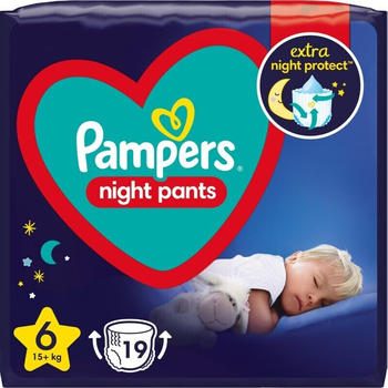 Pampers Night Pants Size 6 (15+ kg) 19 St.