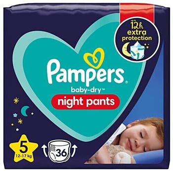 Pampers Baby Dry Night Pants Gr. 5 Junior (12-17 kg) 36 St