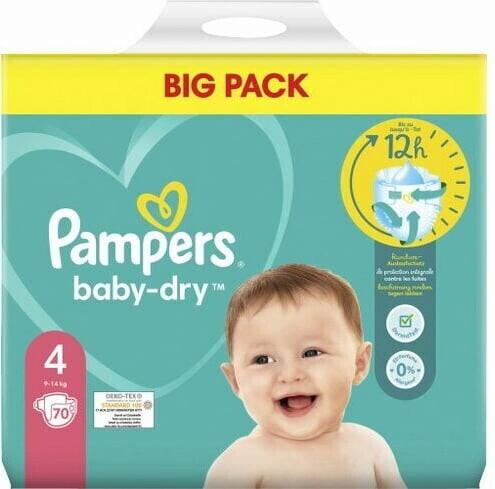 Pampers Baby Dry Gr. 4 (9-14 kg) 70 St.