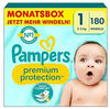 Pampers Windeln Premium Protection Gr.1 Newborn (2-5 kg), Halbmonatsbox (180 St),