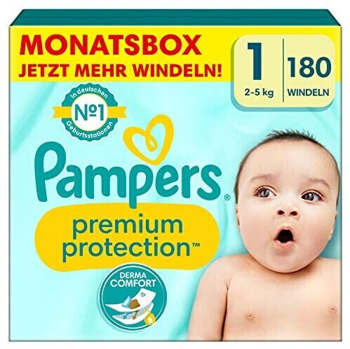 Pampers Premium Protection New Baby Gr. 1 (2-5 kg) 180 St.