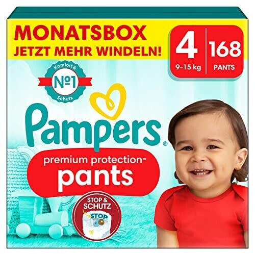 Pampers Premium Protection Pants Gr. 4 (9-15 kg) 168 St.